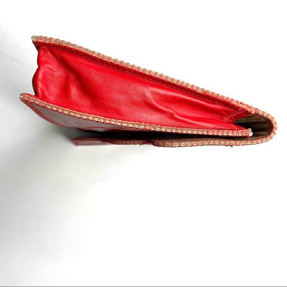 Vintage FURST & MOONEY Leather And Snakeskin Clutch Bag - Picture 6 of 16